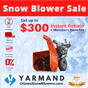 Ottawa Snow blower Sale YARMAND 2021