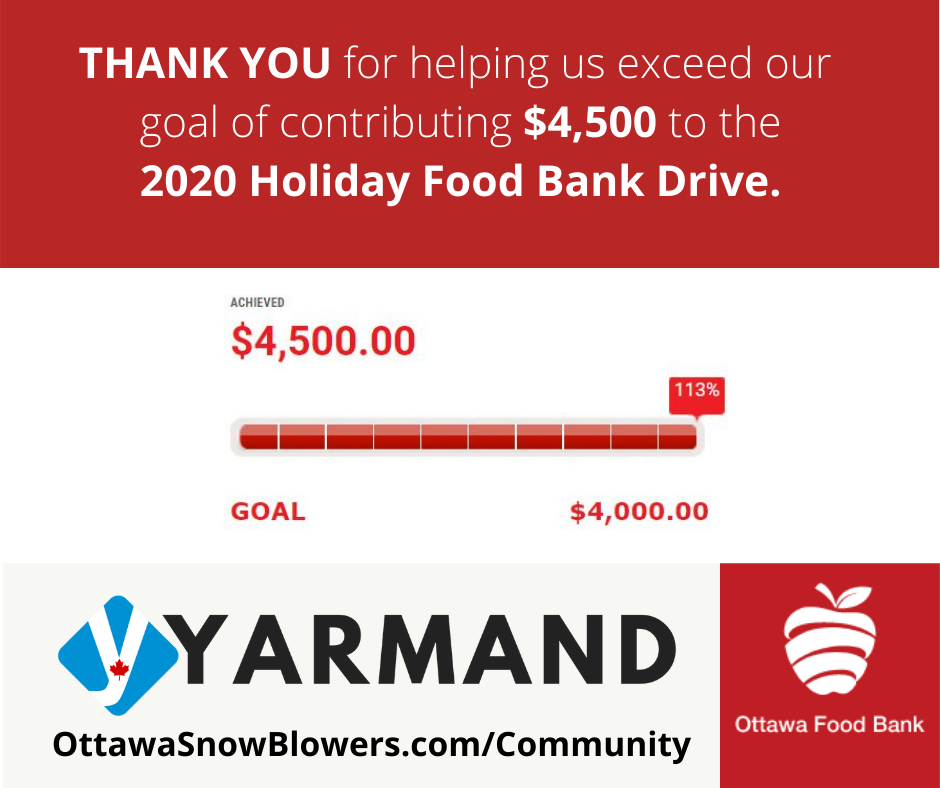 YARMAND Ottawa Food Bank Holiday Food Drive 2020